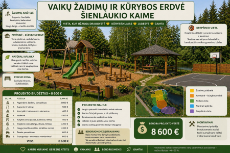 Vaikystė be ekranų – Šienlaukio erdvė vaikams ir bendruomenei